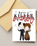 Sweeney Todd the musical Inspired Birthday Card and Envelope- Musical theatre gift