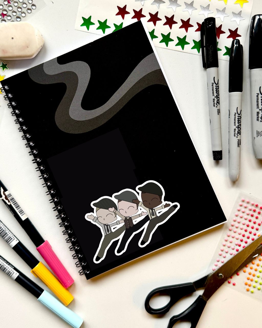 Newsies the Musical Inspired Vinyl Sticker – Newsies Trio | Perfect for Laptops, Water Bottles, Scrapbooks & More