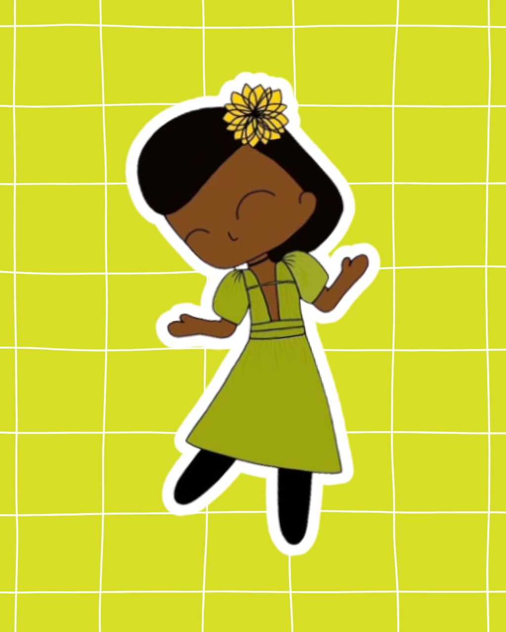 West End | Hades Town the Musical Inspired Vinyl Sticker – Persephone- Perfect for Laptops, Water Bottles, Scrapbooks & More