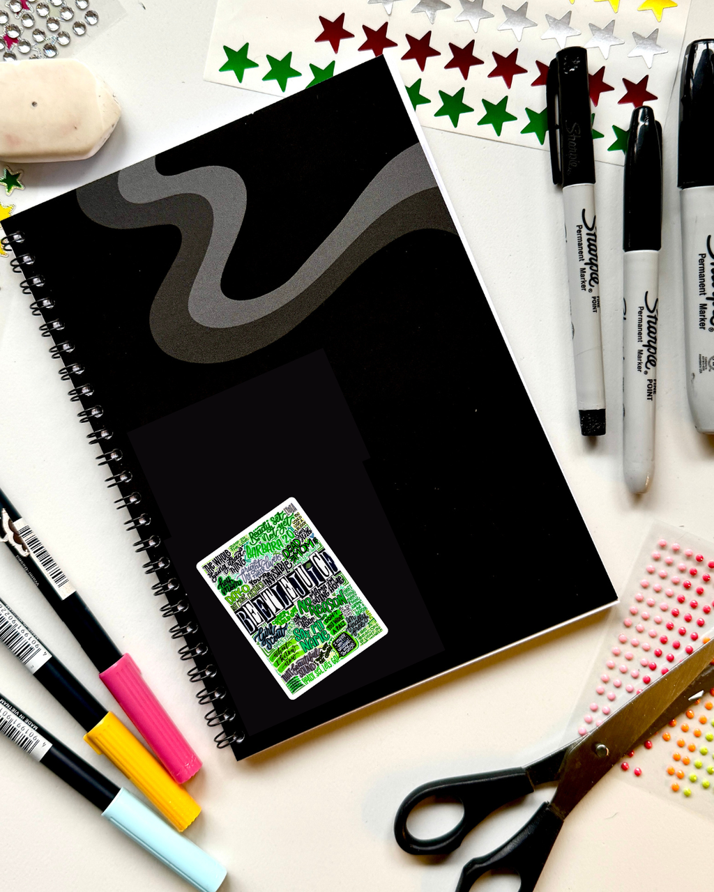 Beetlejuice the Musical Inspired Vinyl Poster Sticker – Perfect for Laptops, Water Bottles, Scrapbooks & More
