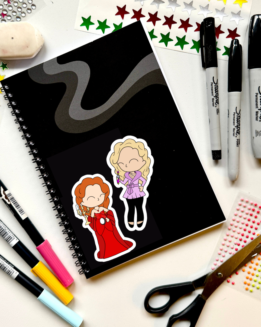 Death Becomes Her the Musical Inspired Vinyl Sticker – Helen | Perfect for Laptops, Water Bottles, Scrapbooks & More