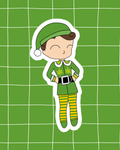Elf the Musical Inspired Vinyl Sticker – Buddy | Perfect for Laptops, Water Bottles, Scrapbooks & More