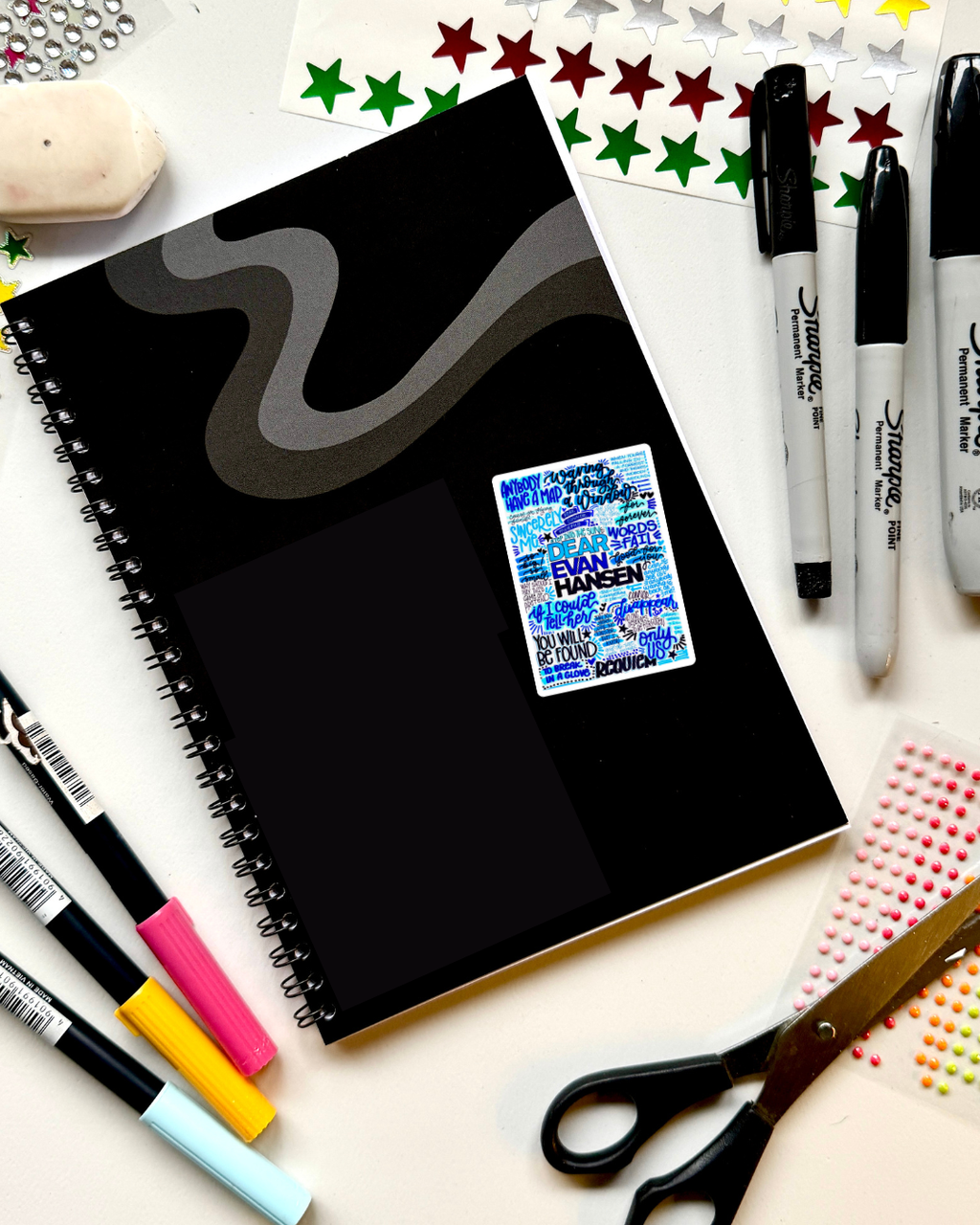 Dear Evan Hansen Inspired Vinyl Poster Sticker – Perfect for Laptops, Water Bottles, Scrapbooks & More