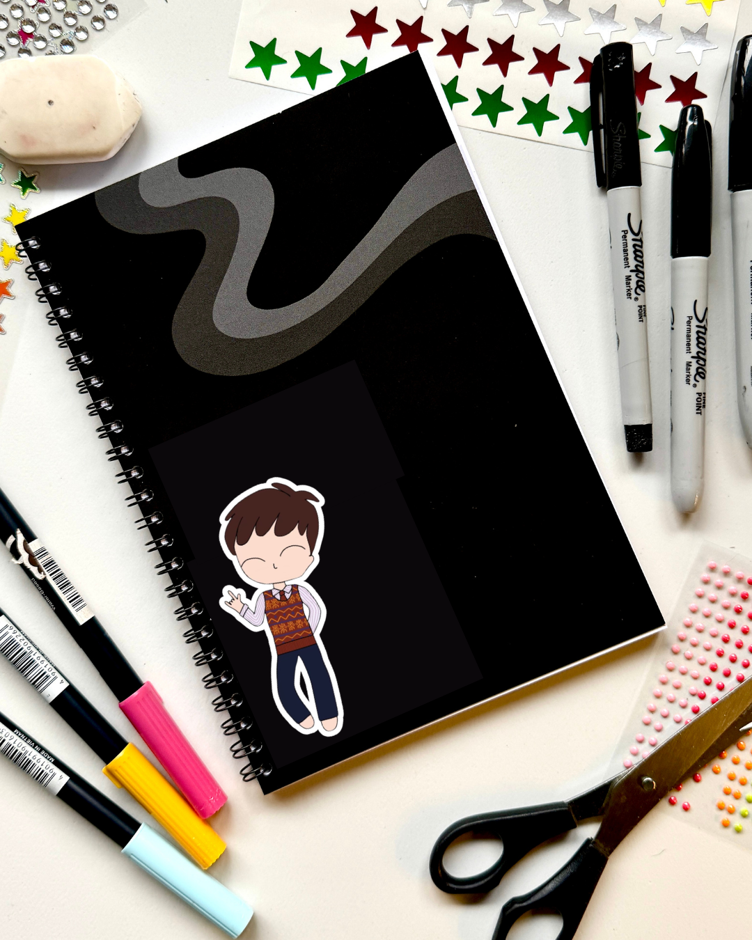 School of rock the Musical Inspired Vinyl Sticker –  Dewey Finn | Perfect for Laptops, Water Bottles, Scrapbooks & More
