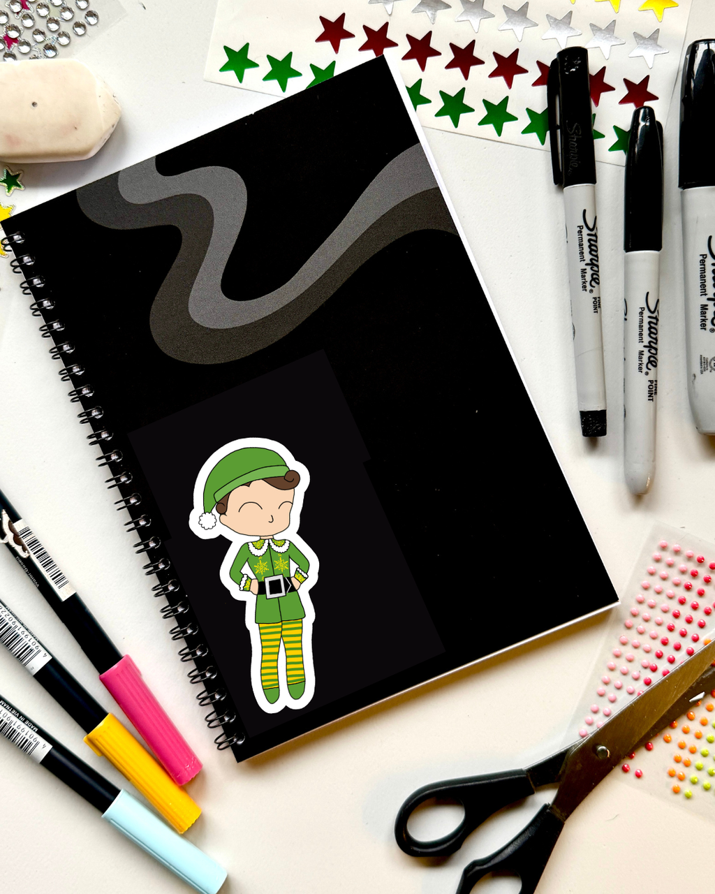 Elf the Musical Inspired Vinyl Sticker – Buddy | Perfect for Laptops, Water Bottles, Scrapbooks & More