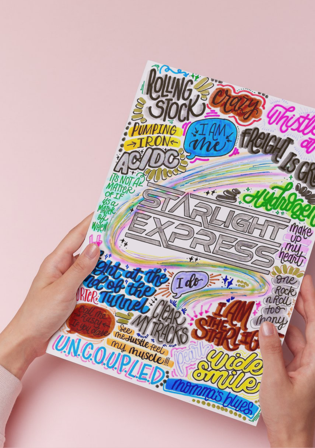 Starlight Express - Musical Inspired Glossy Print - Originally Hand Drawn