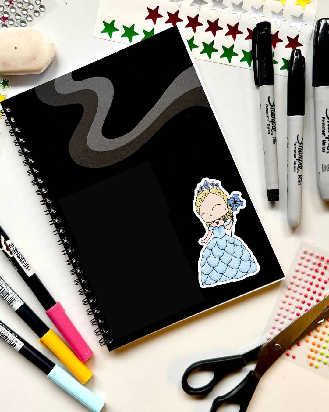Wicked the Musical Inspired Vinyl Sticker – Glinda |  Perfect for Laptops, Water Bottles, Scrapbooks & More