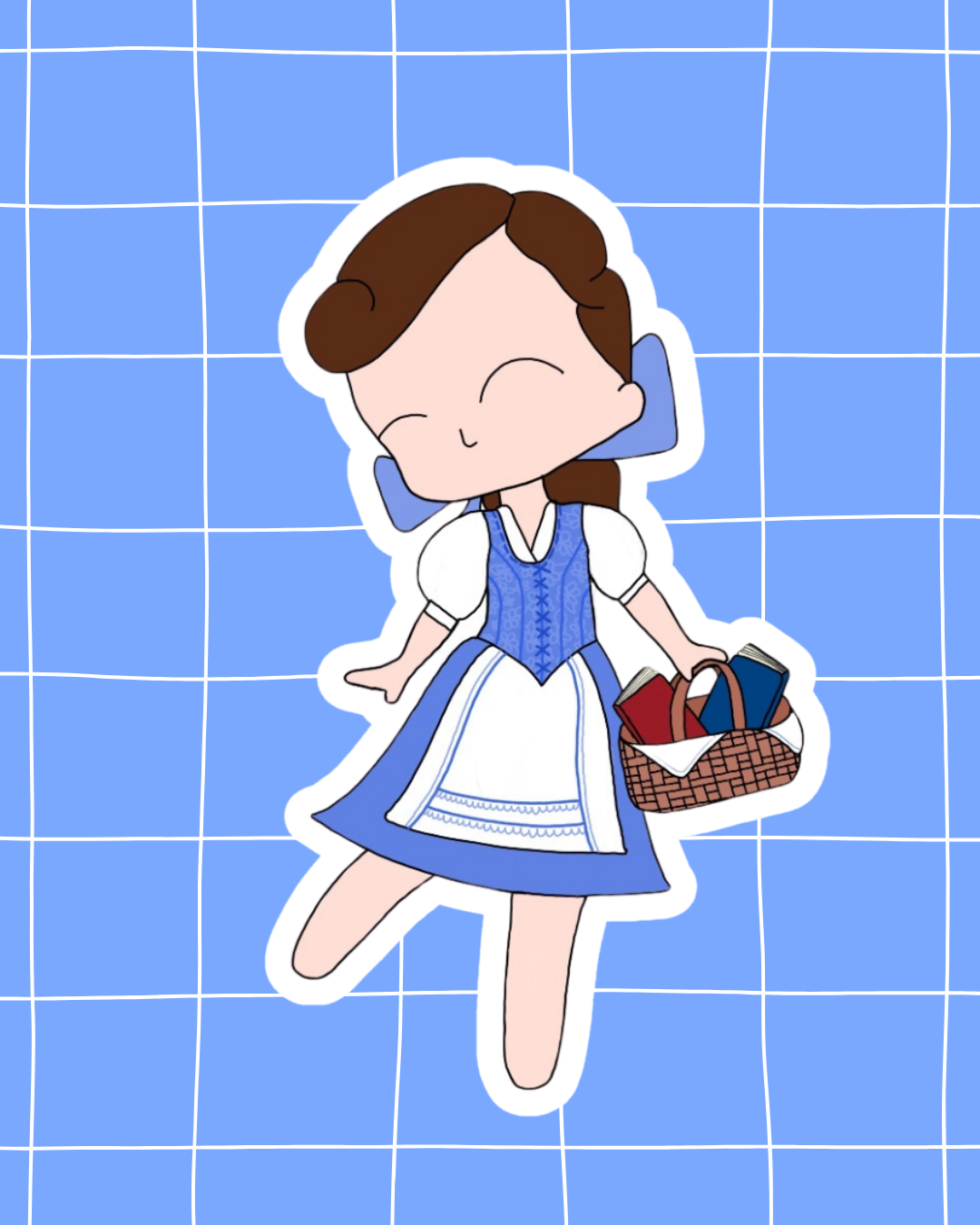 Beauty and the Beast the Musical Inspired Vinyl Sticker – Belle | Perfect for Laptops, Water Bottles, Scrapbooks & More