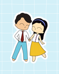 Maybe Happy Ending the Musical Inspired Vinyl Sticker | Maybe Happy Ending – Perfect for Laptops, Water Bottles, Scrapbooks & More