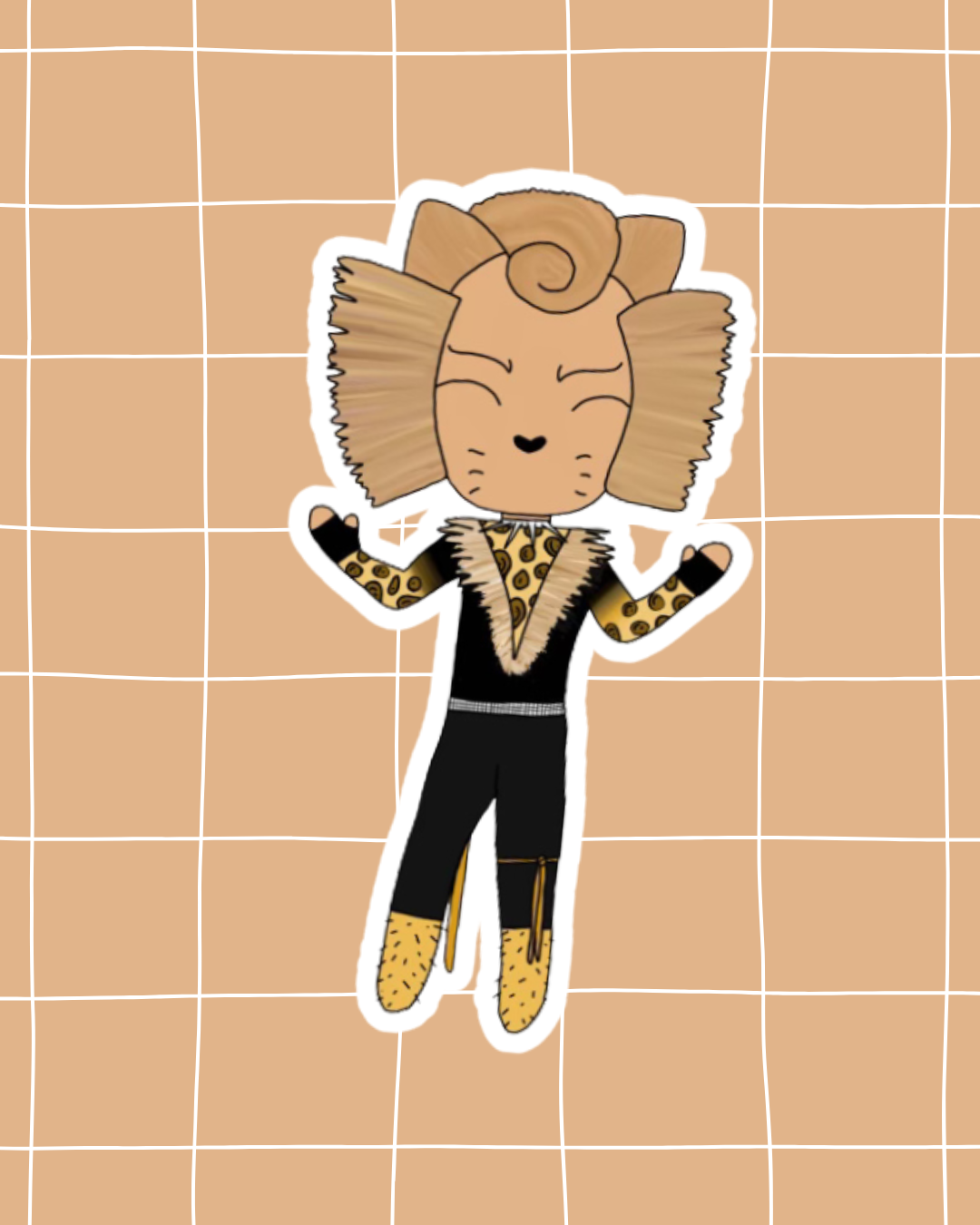 Cats the Musical Inspired Vinyl Sticker – Rum Tum Tugger |  Perfect for Laptops, Water Bottles, Scrapbooks & More