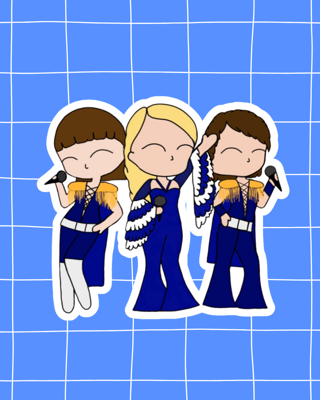Mamma Mia the Musical Inspired Vinyl Sticker – Donna and the Dynamos | Perfect for Laptops, Water Bottles, Scrapbooks & More