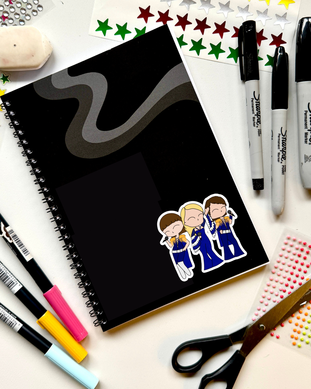 Mamma Mia the Musical Inspired Vinyl Sticker – Donna and the Dynamos | Perfect for Laptops, Water Bottles, Scrapbooks & More