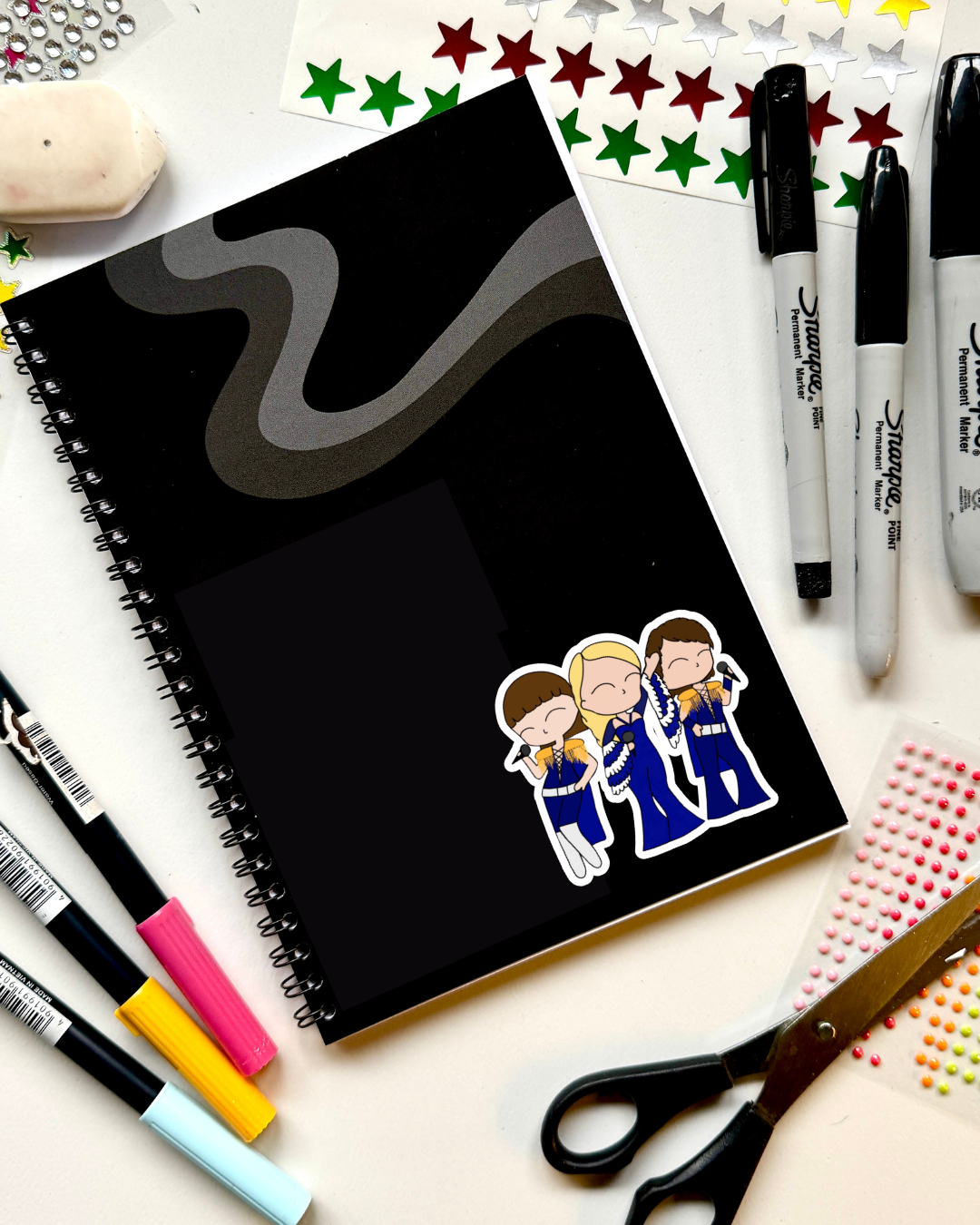 Mamma Mia the Musical Inspired Vinyl Sticker – Donna and the Dynamos | Perfect for Laptops, Water Bottles, Scrapbooks & More