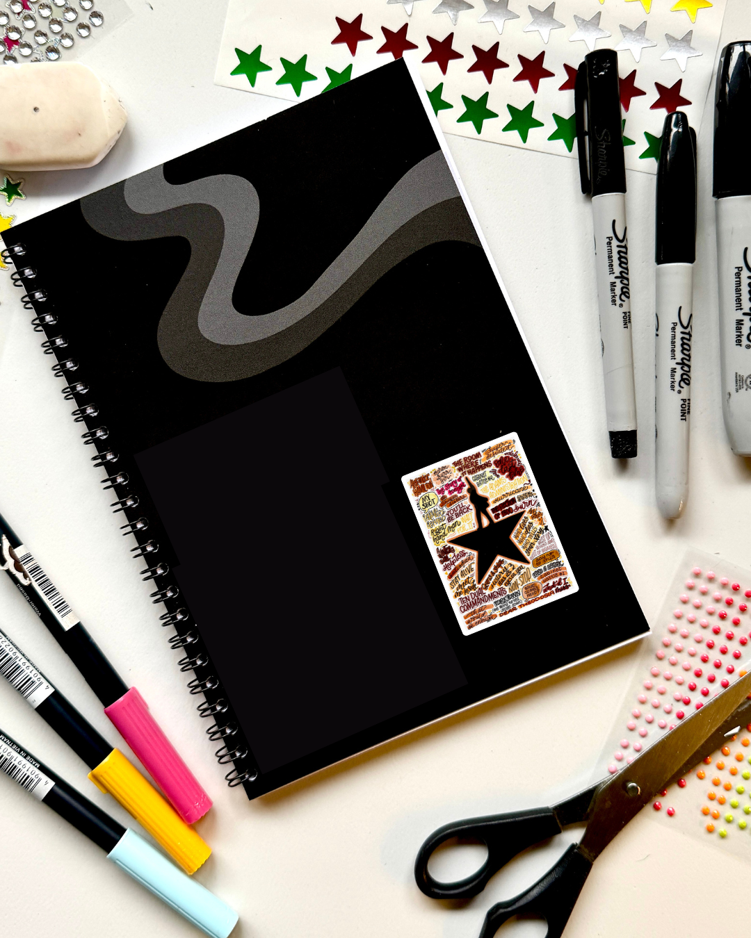 Hamilton Inspired Vinyl Poster Sticker – Perfect for Laptops, Water Bottles, Scrapbooks & More