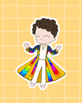 Joseph and his amazing technicolour dreamcoat the Musical Inspired Vinyl Sticker – Joseph | Perfect for Laptops, Water Bottles, Scrapbooks & More