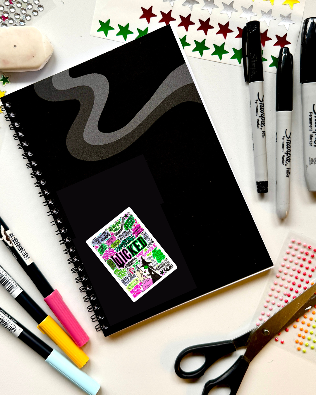 Wicked the Movie Inspired Vinyl Poster Sticker – Perfect for Laptops, Water Bottles, Scrapbooks & More