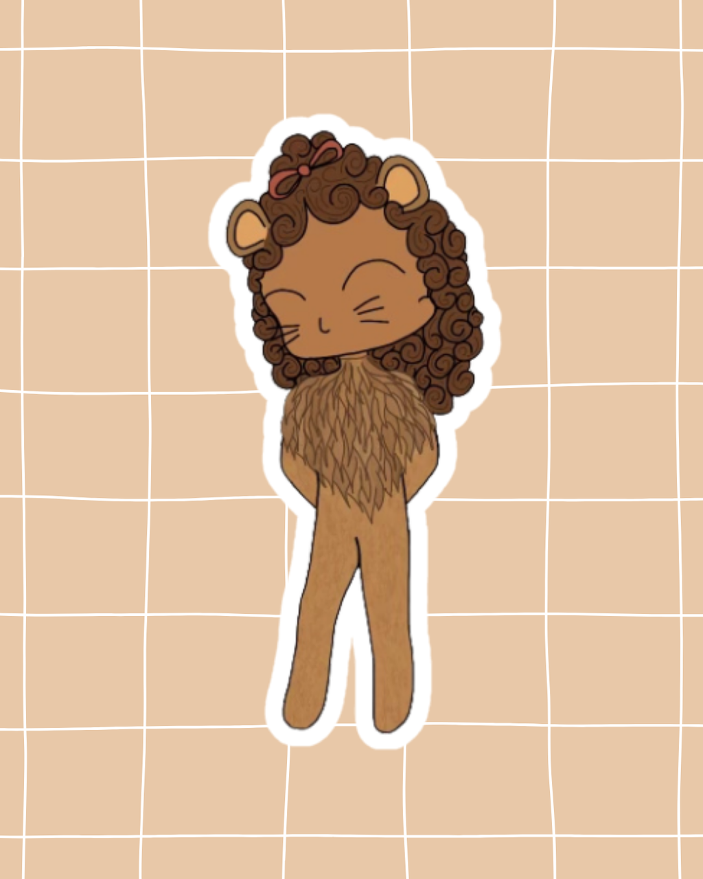 Wizard of Oz the Musical Inspired Vinyl Sticker – Cowardly Lion | Perfect for Laptops, Water Bottles, Scrapbooks & More