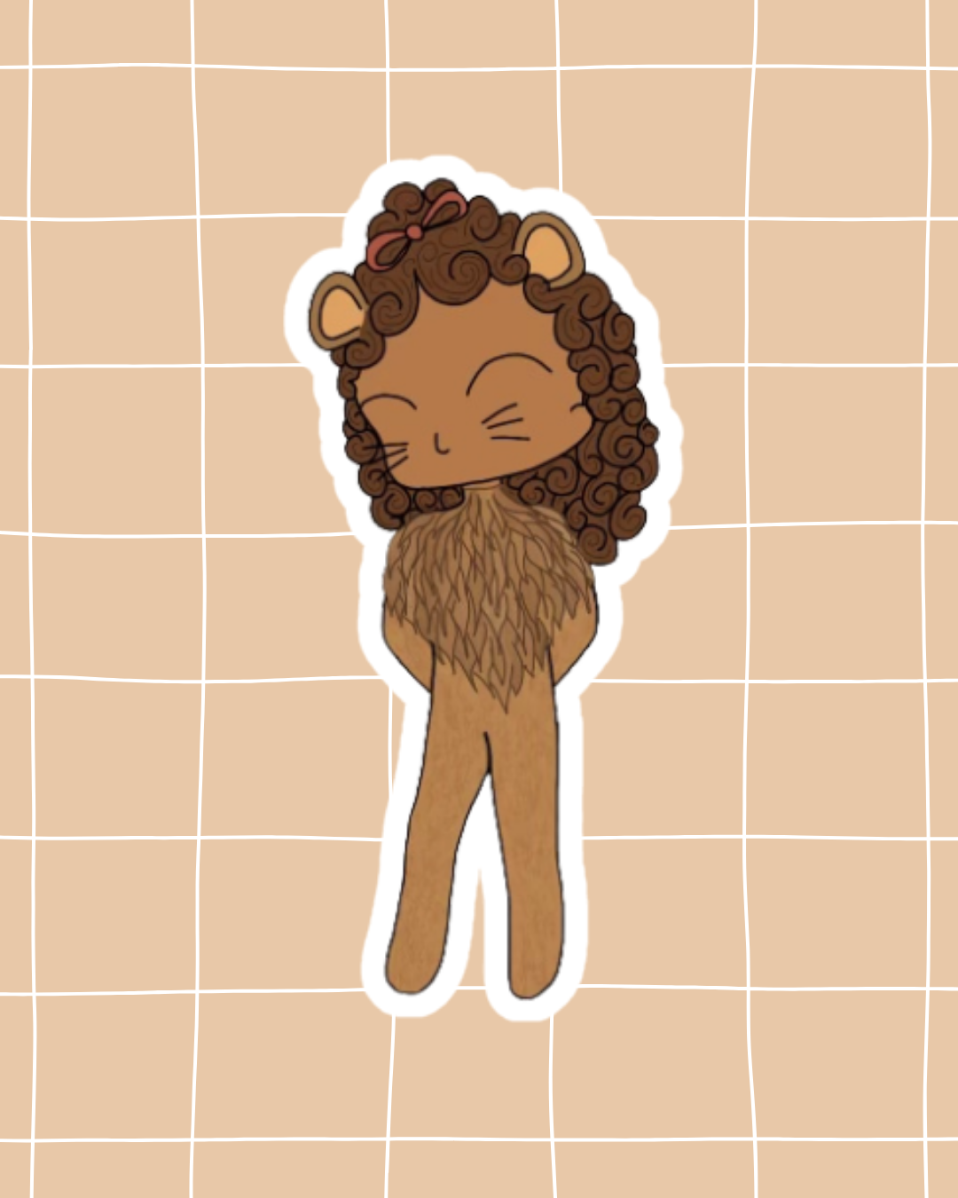 Wizard of Oz the Musical Inspired Vinyl Sticker – Cowardly Lion | Perfect for Laptops, Water Bottles, Scrapbooks & More