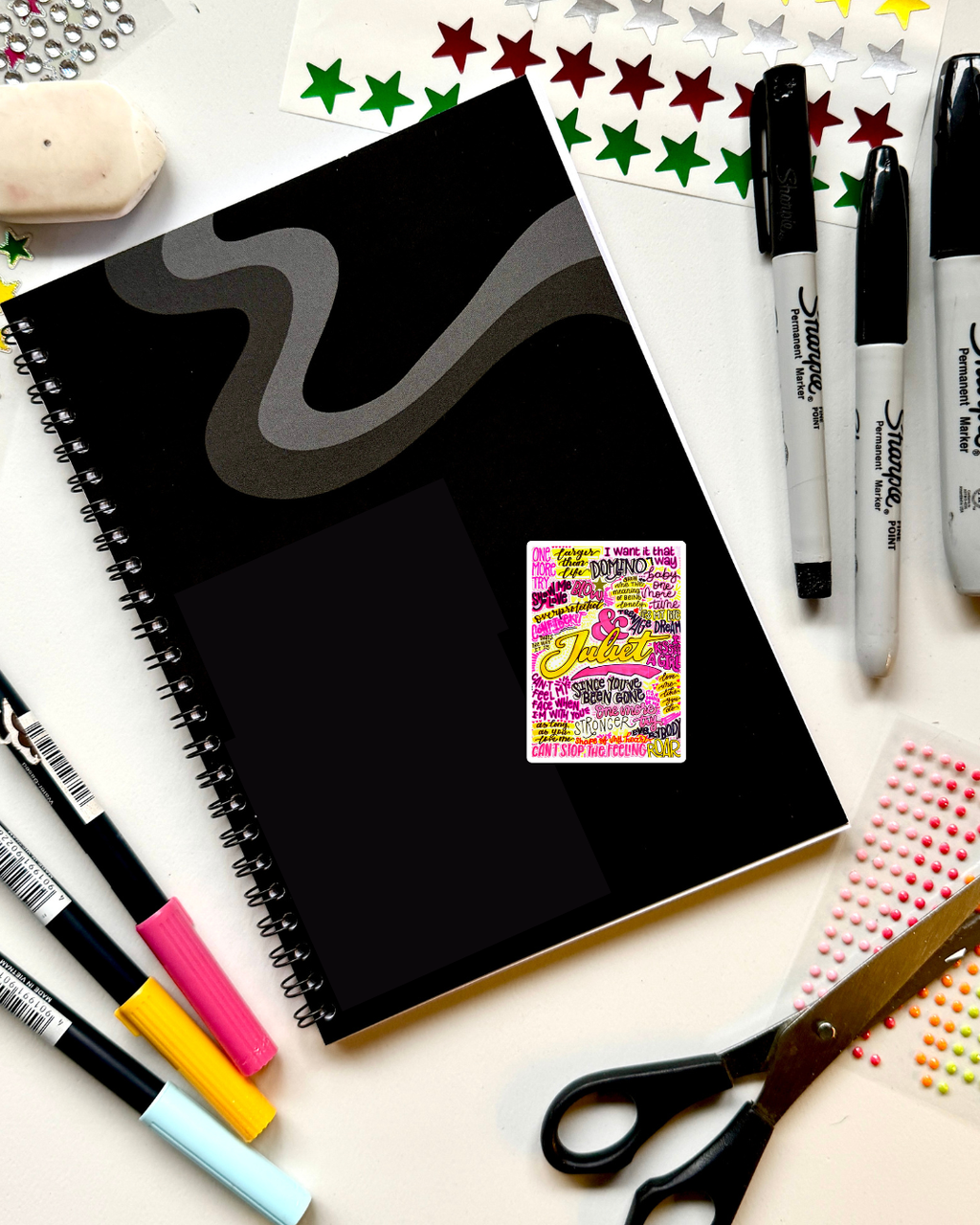 & Juliet Inspired Vinyl Poster Sticker – Perfect for Laptops, Water Bottles, Scrapbooks & More