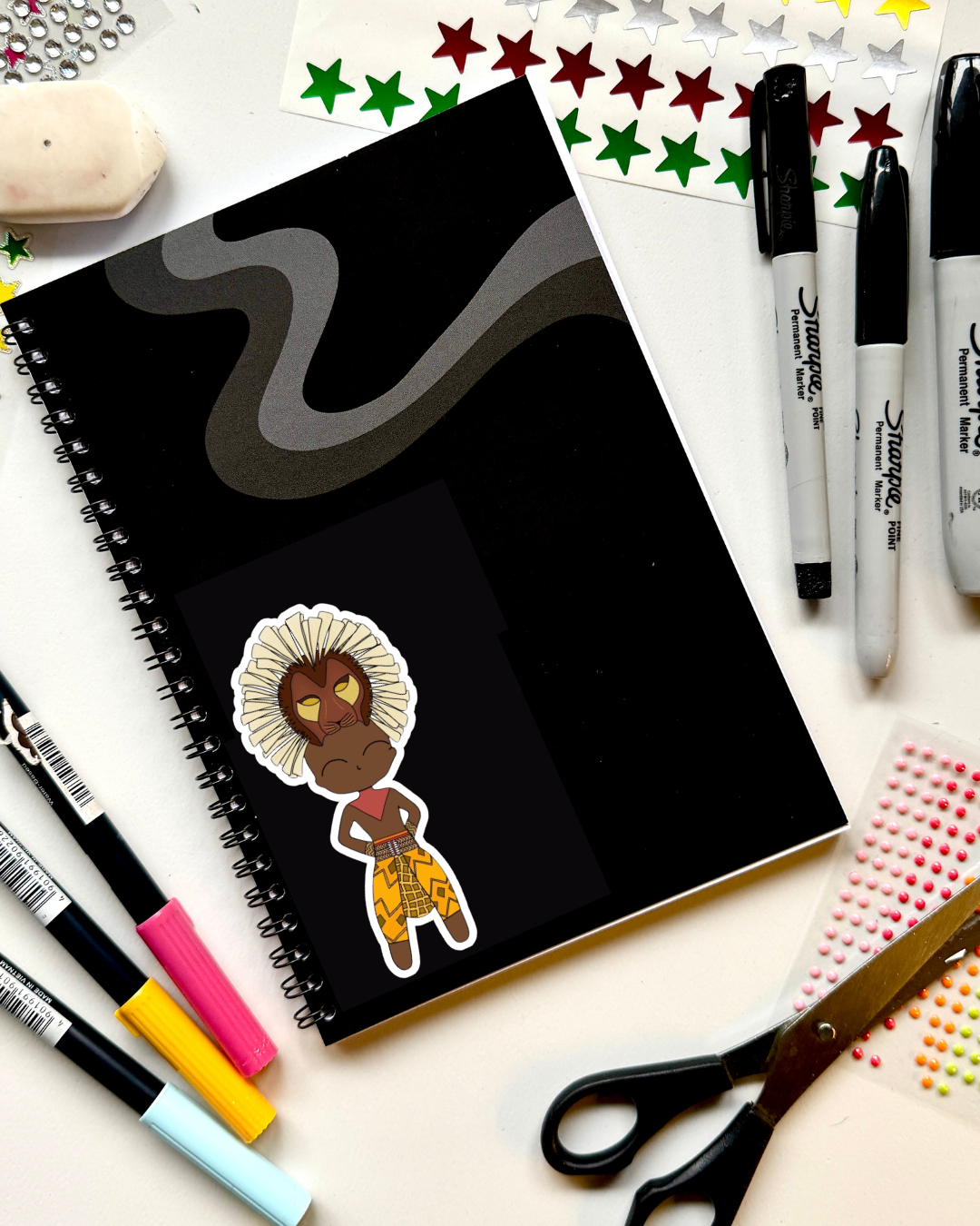 Lion King the Musical Inspired Vinyl Sticker – Simba | Perfect for Laptops, Water Bottles, Scrapbooks & More