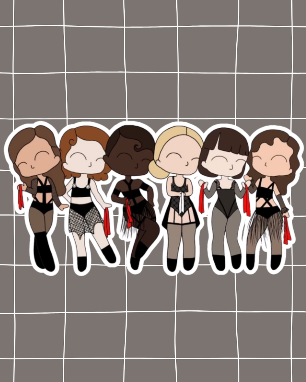 Chicago the Musical Inspired Vinyl Sticker – Cell Block Tango |Perfect for Laptops, Water Bottles, Scrapbooks & More