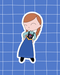 Frozen the Musical Inspired Vinyl Sticker | Anna – Perfect for Laptops, Water Bottles, Scrapbooks & More