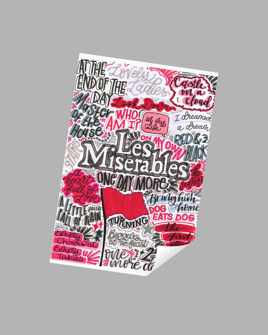 Les Miserables Inspired Vinyl Poster Sticker – Perfect for Laptops, Water Bottles, Scrapbooks & More