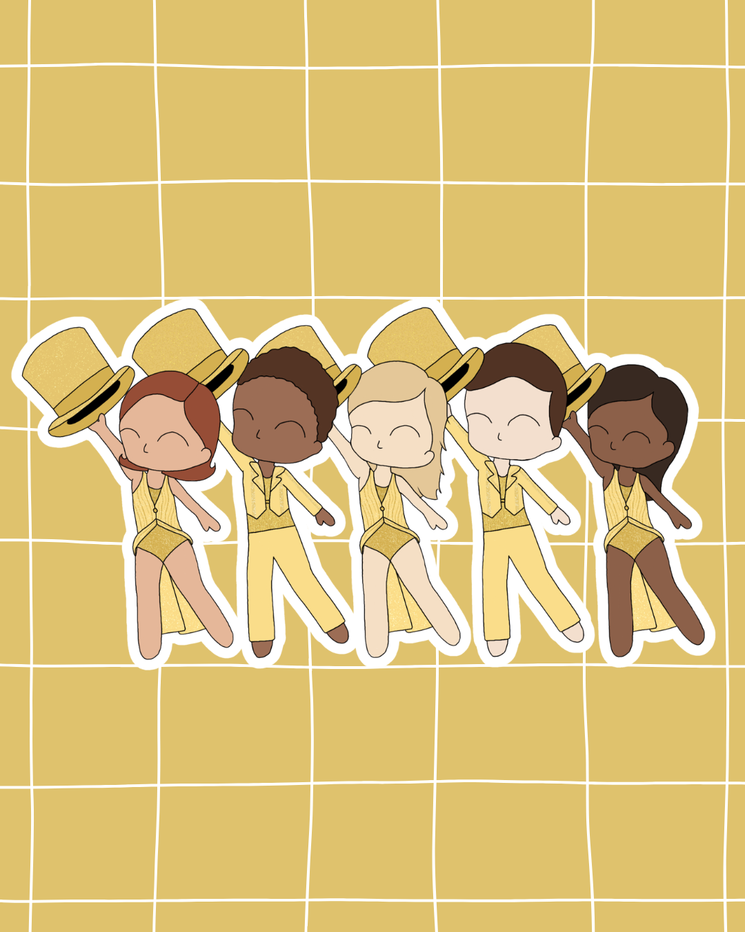 A Chorus Line  | A Chorus Line the Musical Inspired Vinyl Sticker – Perfect for Laptops, Water Bottles, Scrapbooks & More