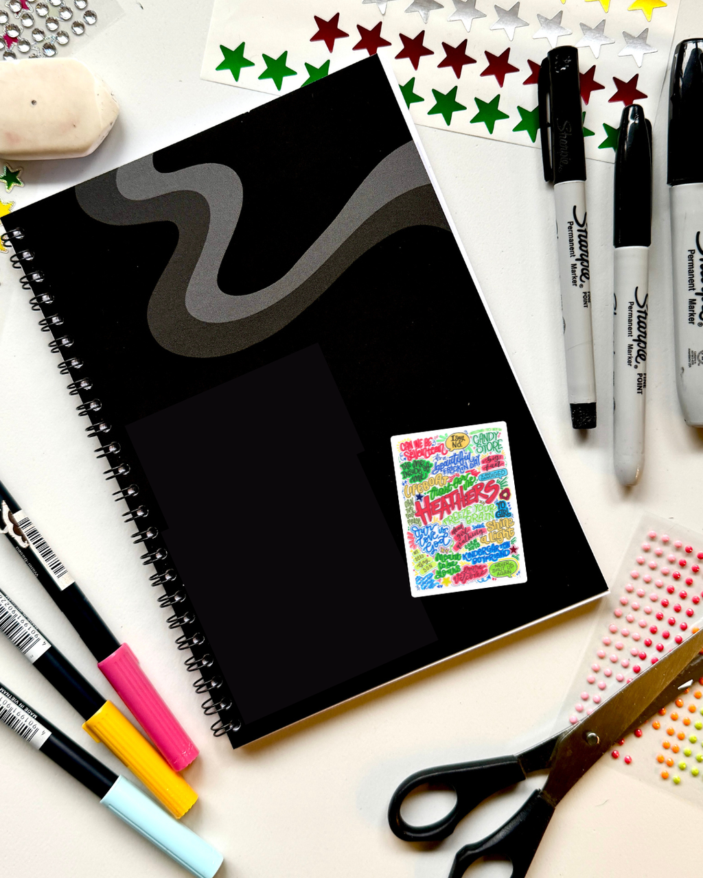 Heathers Musical Inspired Vinyl Poster Sticker – Perfect for Laptops, Water Bottles, Scrapbooks & More