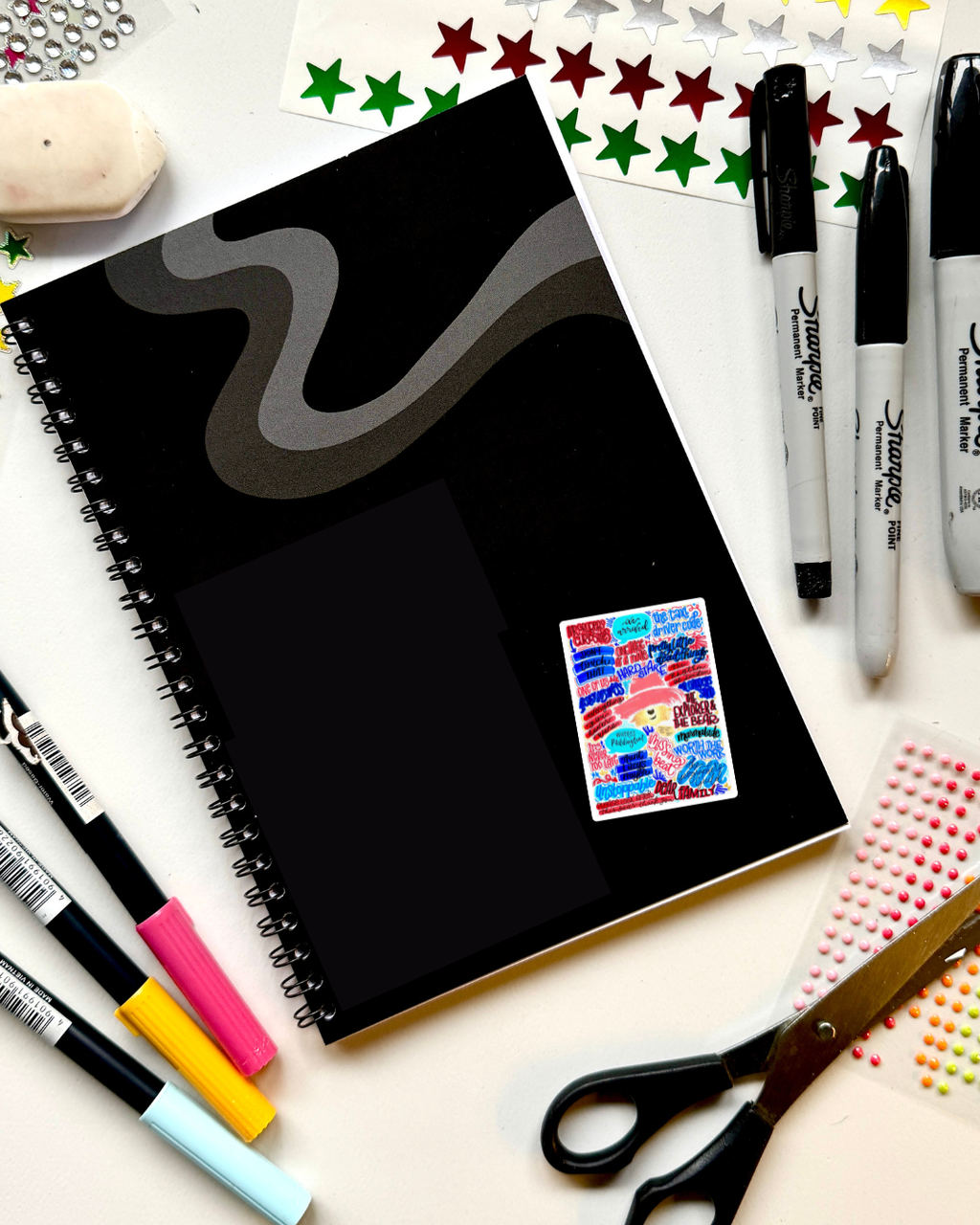 Paddington Musical Inspired Vinyl Poster Sticker – Perfect for Laptops, Water Bottles, Scrapbooks & More