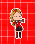 Heathers the Musical Inspired Vinyl Sticker – Heather Chandler | Perfect for Laptops, Water Bottles, Scrapbooks & More