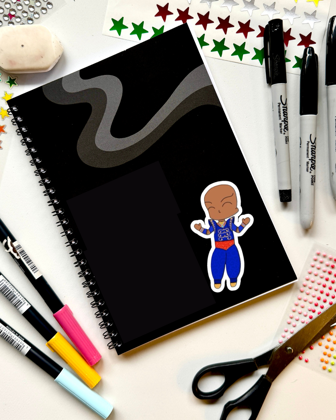 Aladdin the Musical Inspired Vinyl Sticker – Genie | Perfect for Laptops, Water Bottles, Scrapbooks & More