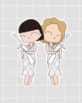 Chicago the Musical Inspired Vinyl Sticker – Roxy and Velma | Perfect for Laptops, Water Bottles, Scrapbooks & More