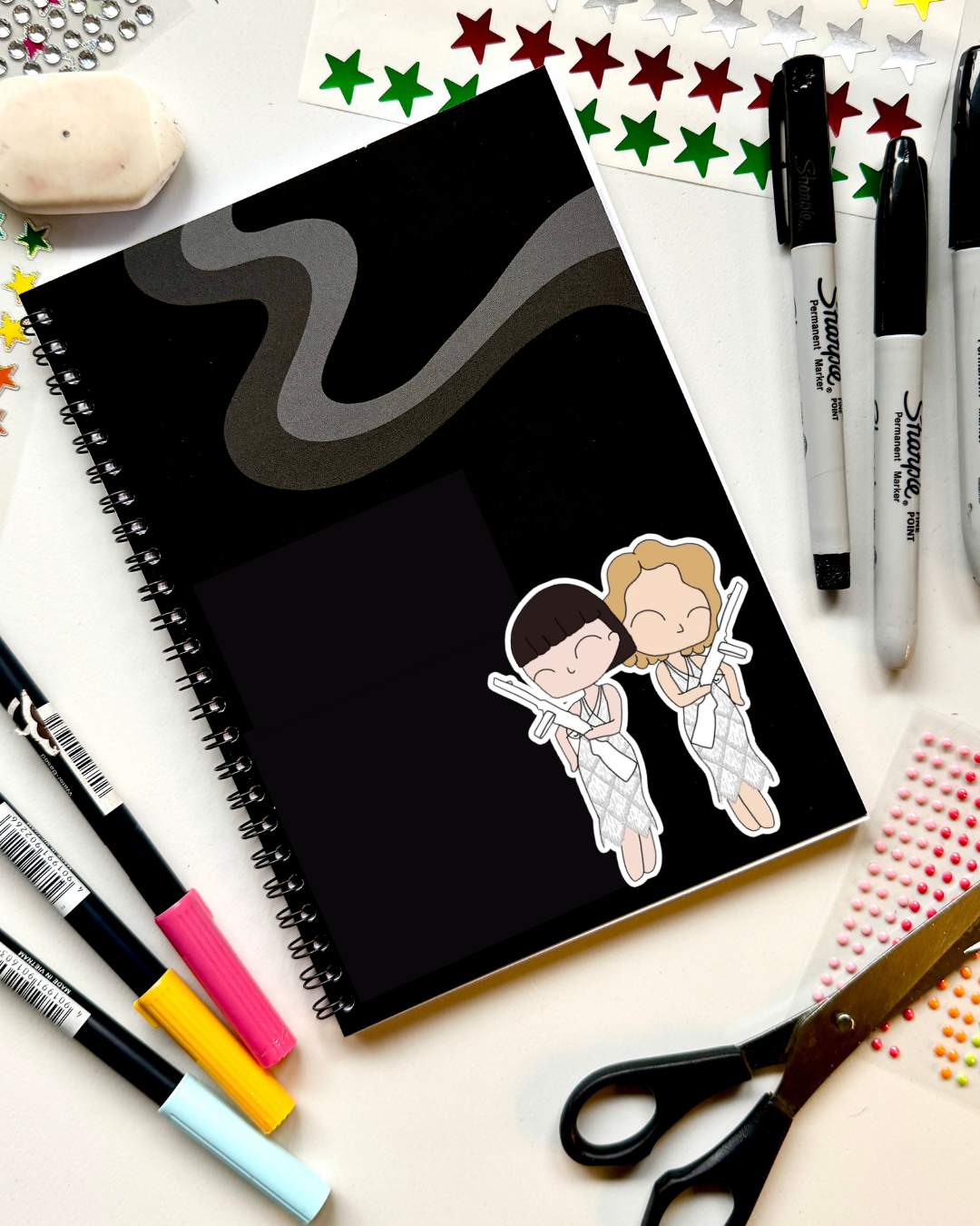 Chicago the Musical Inspired Vinyl Sticker – Roxy and Velma | Perfect for Laptops, Water Bottles, Scrapbooks & More