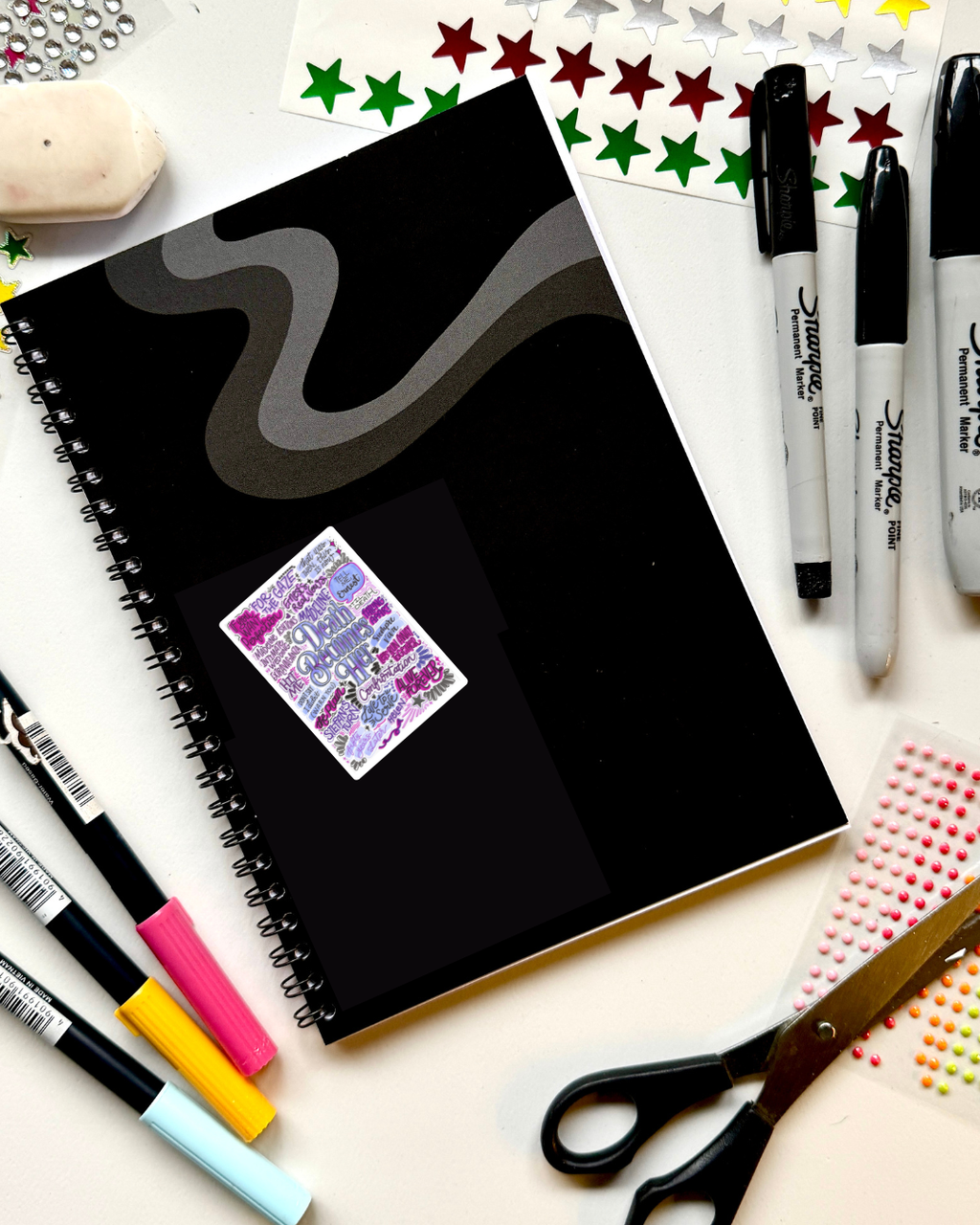 Death Becomes Her Inspired Vinyl Poster Sticker – Perfect for Laptops, Water Bottles, Scrapbooks & More