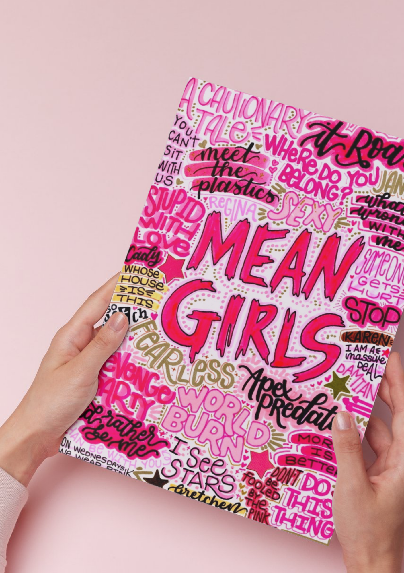 Mean Girls - Musical Inspired Glossy Print - Originally Hand Drawn