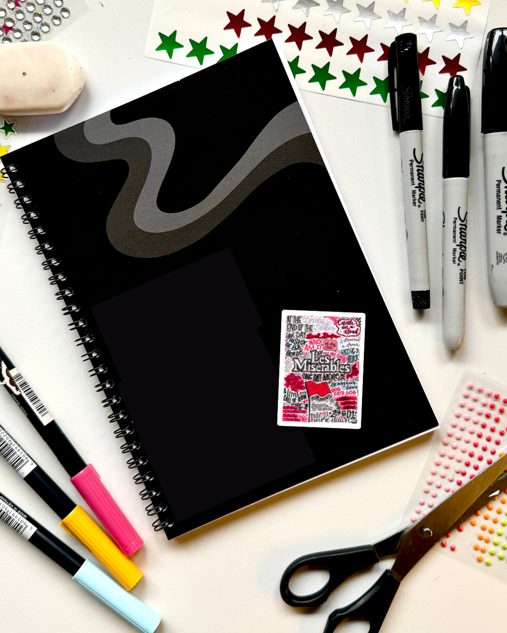 Les Miserables Inspired Vinyl Poster Sticker – Perfect for Laptops, Water Bottles, Scrapbooks & More