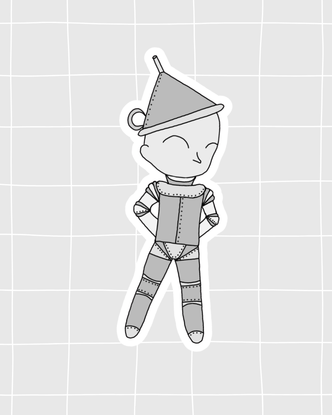 Wizard of Oz the Musical Inspired Vinyl Sticker – TinMan | Perfect for Laptops, Water Bottles, Scrapbooks & More