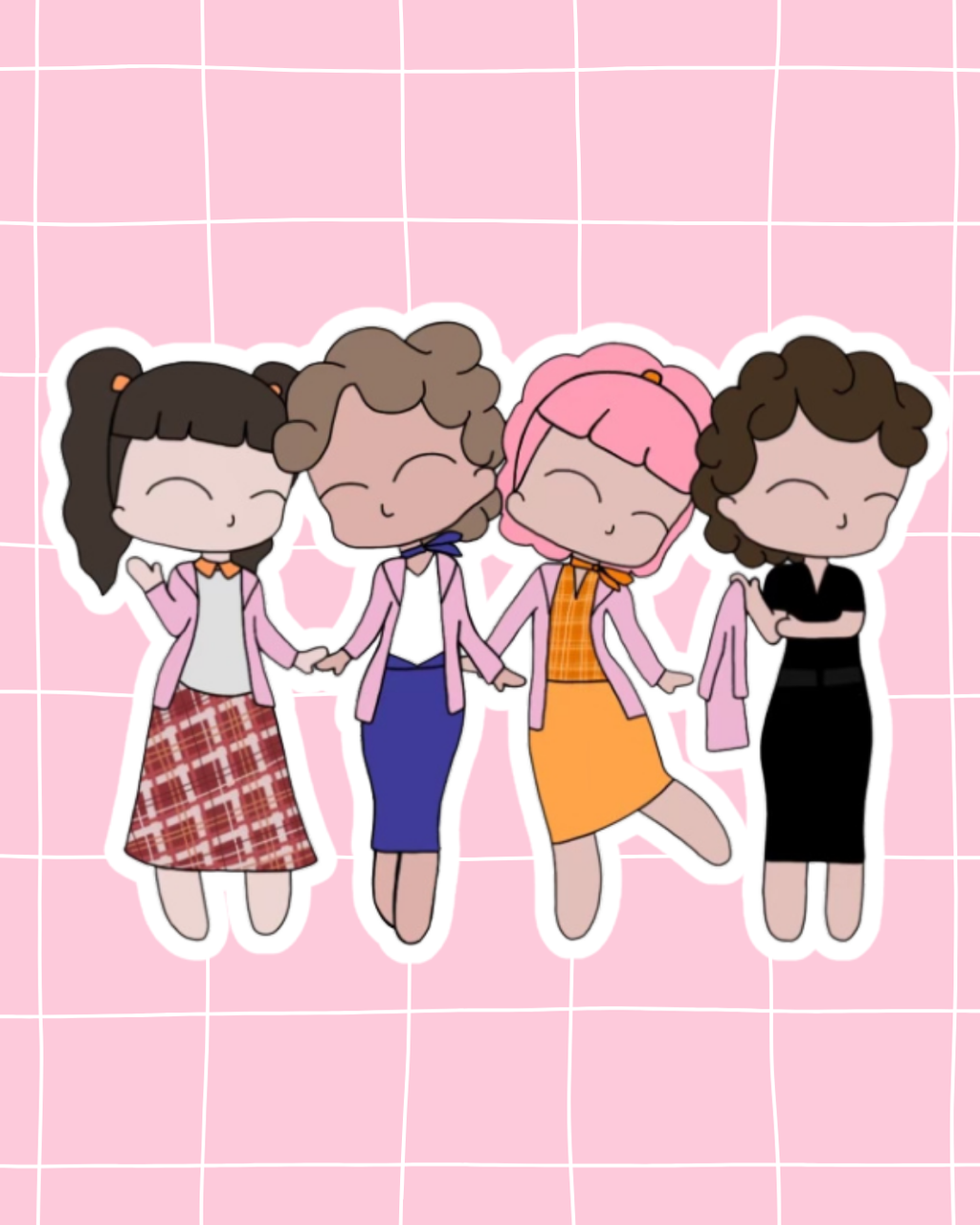 Grease the Musical Inspired Vinyl Sticker – Pink Ladies | Perfect for Laptops, Water Bottles, Scrapbooks & More