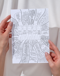 Operation Mincemeat Colouring Sheet - Musical Inspired gift