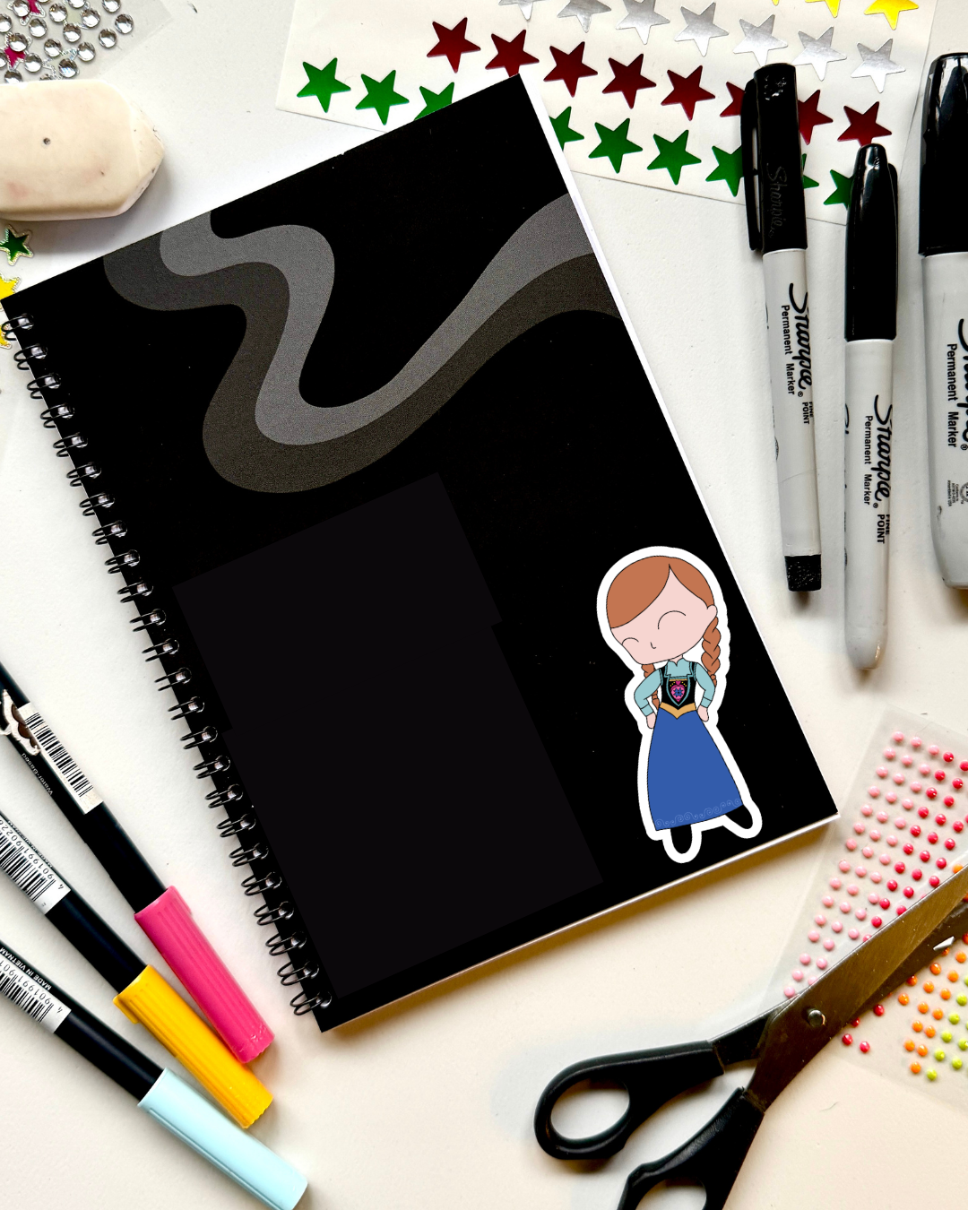Frozen the Musical Inspired Vinyl Sticker | Anna – Perfect for Laptops, Water Bottles, Scrapbooks & More