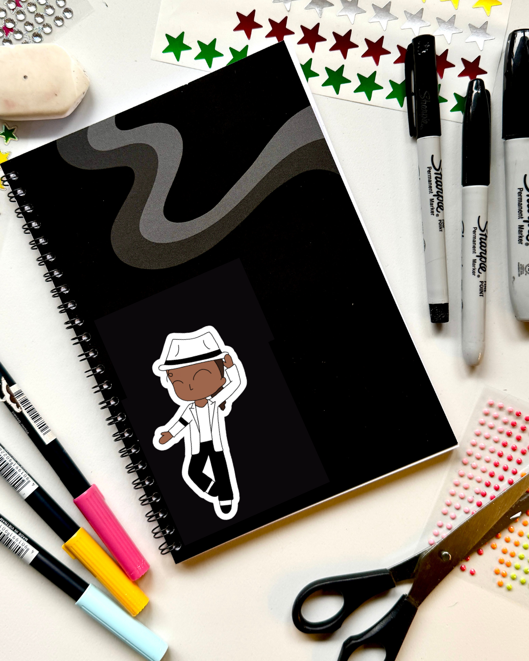 MJ the Musical Inspired Vinyl Sticker – MJ | Perfect for Laptops, Water Bottles, Scrapbooks & More