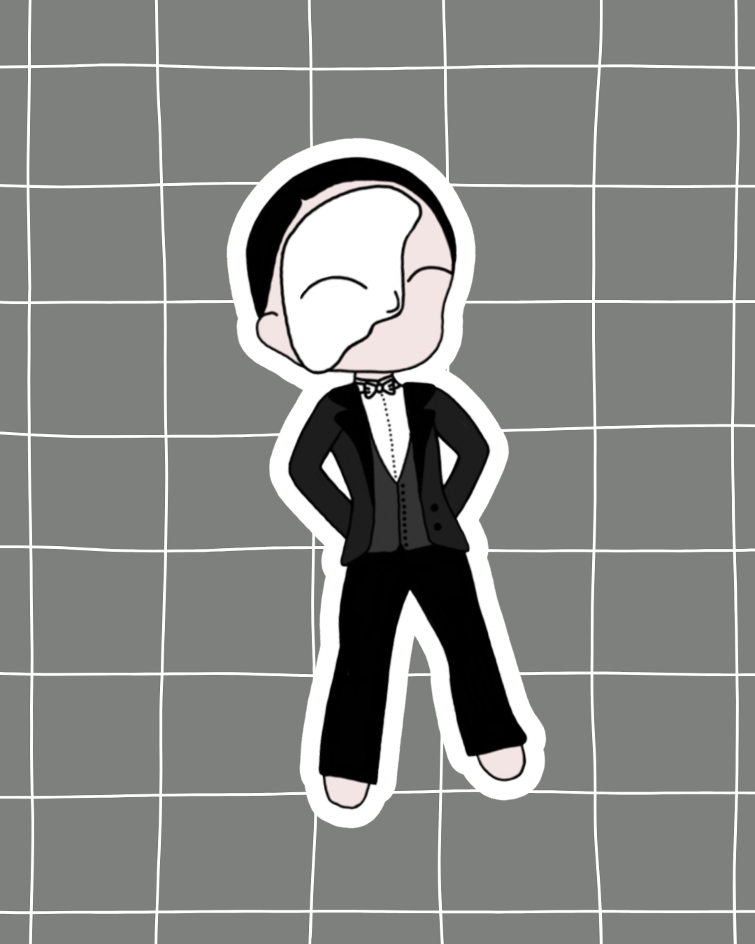 Phantom of the Opera the Musical Inspired Vinyl Sticker | Phantom – Perfect for Laptops, Water Bottles, Scrapbooks & More