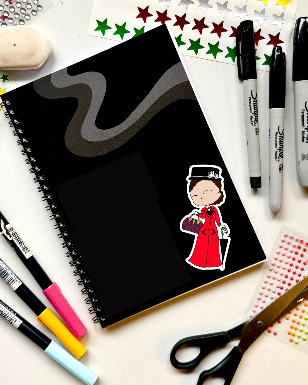 Mary Poppins the Musical Inspired Vinyl Sticker – Mary Poppins | Perfect for Laptops, Water Bottles, Scrapbooks & More