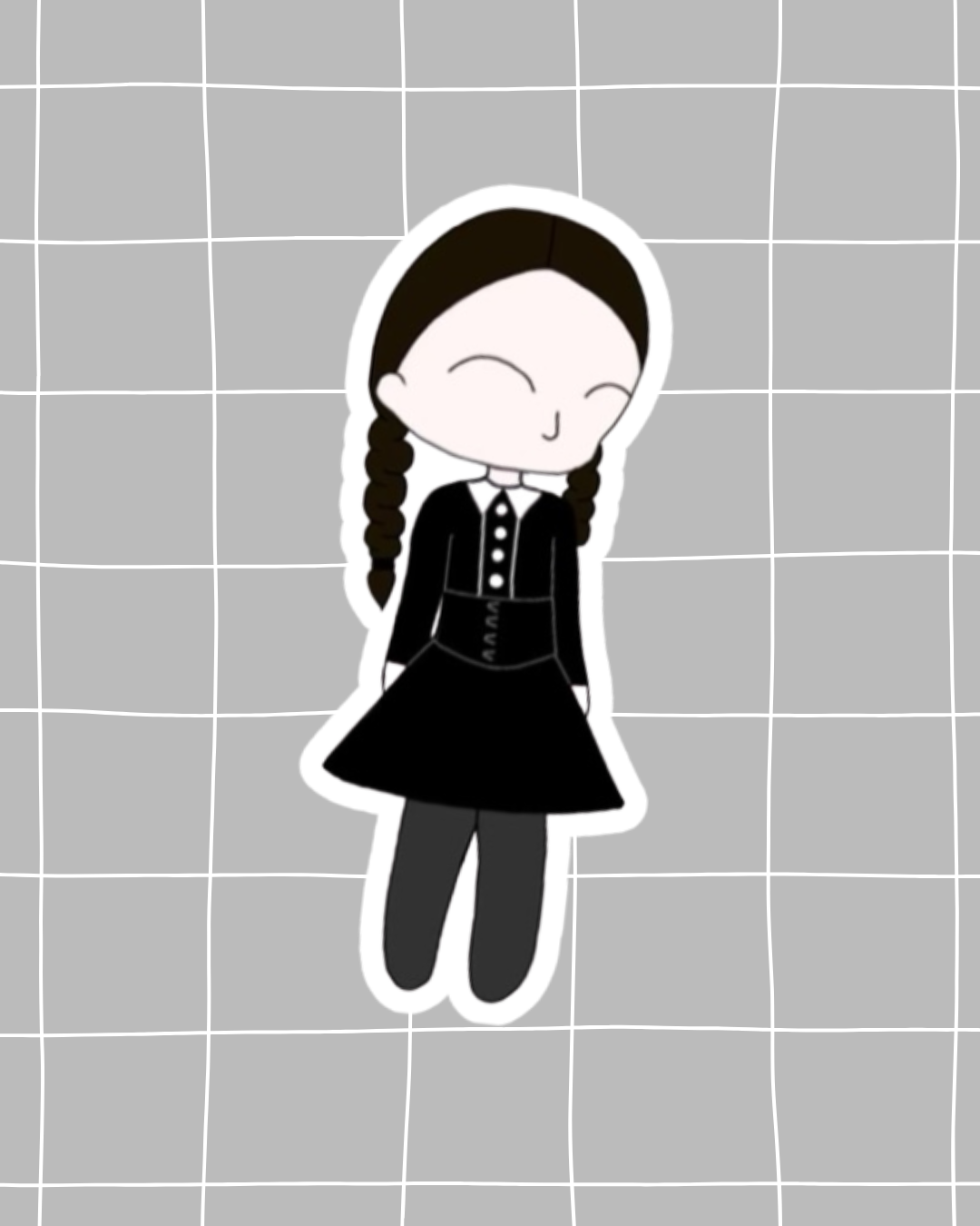 The Addams Family the Musical Inspired Vinyl Sticker – Wednesday | Perfect for Laptops, Water Bottles, Scrapbooks & More