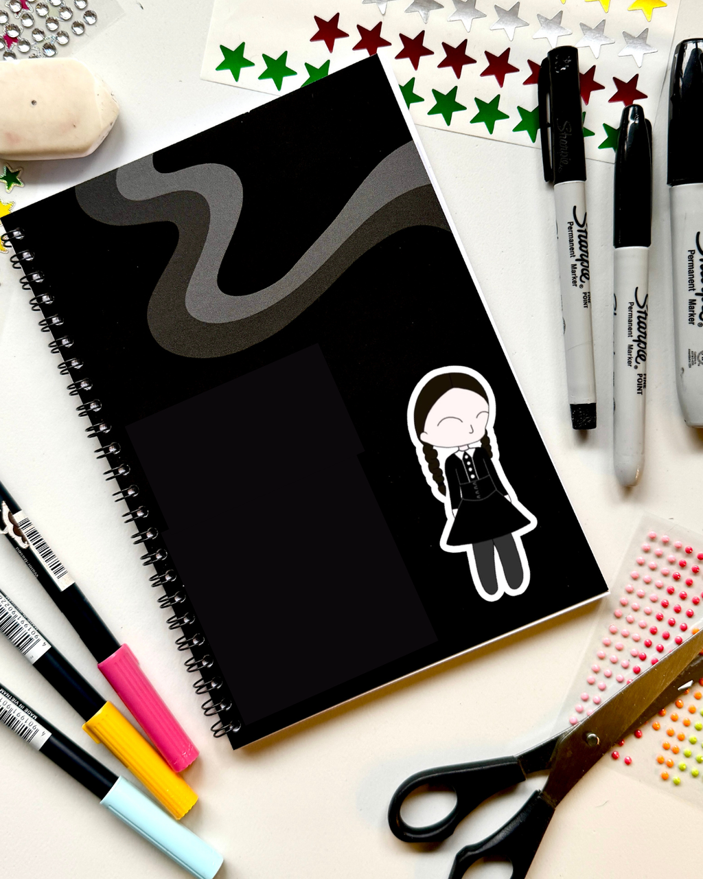 The Addams Family the Musical Inspired Vinyl Sticker – Wednesday | Perfect for Laptops, Water Bottles, Scrapbooks & More