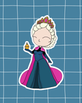 | Frozen the Musical Inspired Vinyl Sticker – Elsa- Coronation Perfect for Laptops, Water Bottles, Scrapbooks & More