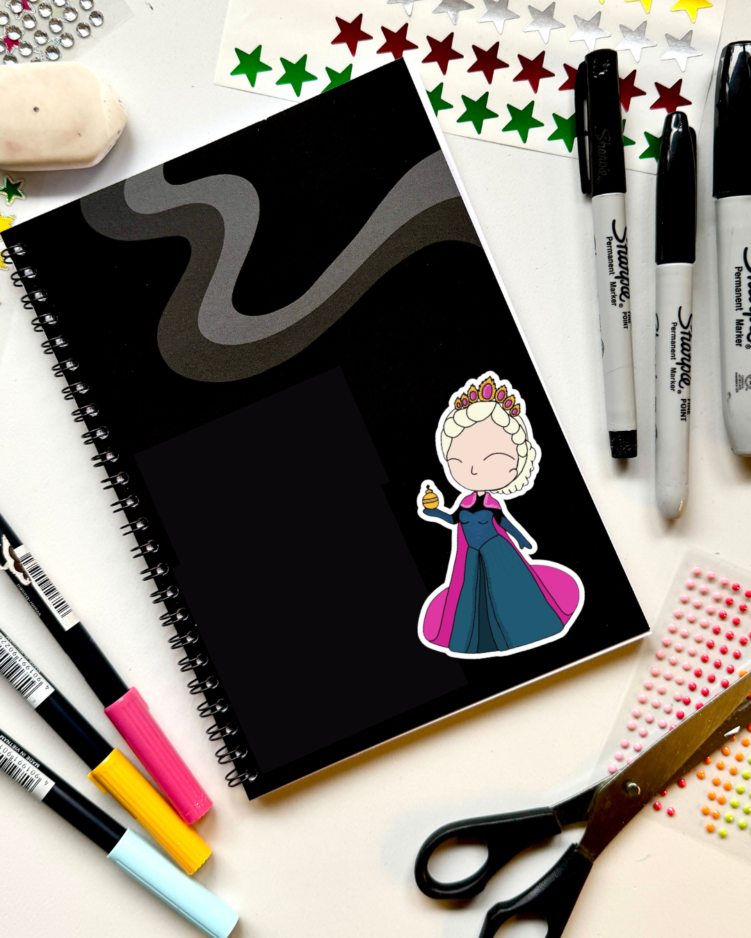 | Frozen the Musical Inspired Vinyl Sticker – Elsa- Coronation Perfect for Laptops, Water Bottles, Scrapbooks & More