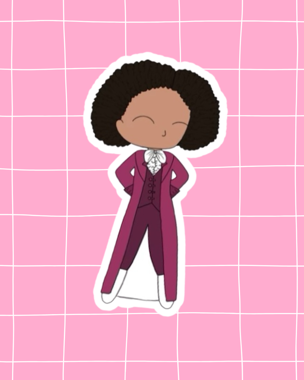 Hamilton the Musical Inspired Vinyl Sticker – Lafayette |  Perfect for Laptops, Water Bottles, Scrapbooks & More