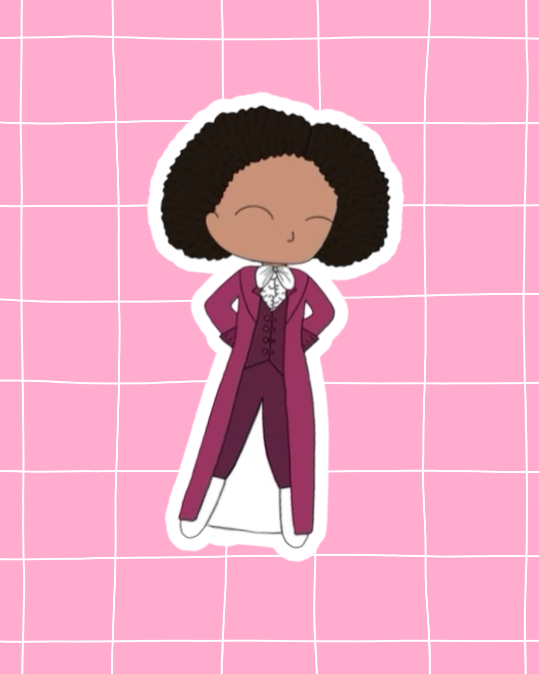 Hamilton the Musical Inspired Vinyl Sticker – Lafayette |  Perfect for Laptops, Water Bottles, Scrapbooks & More